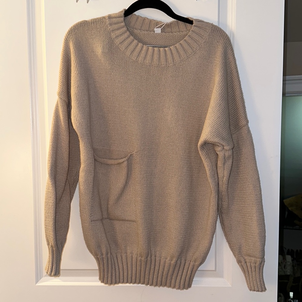 Tan Oversized Sweater